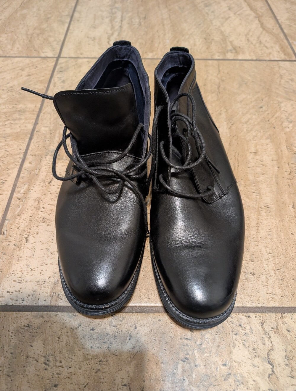 Cole Haan OriginalGrand Chukka Boots Mens Size 13W Black Leather Casual